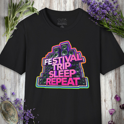 "Festival Trip Sleep Repeat" T-SHIRT