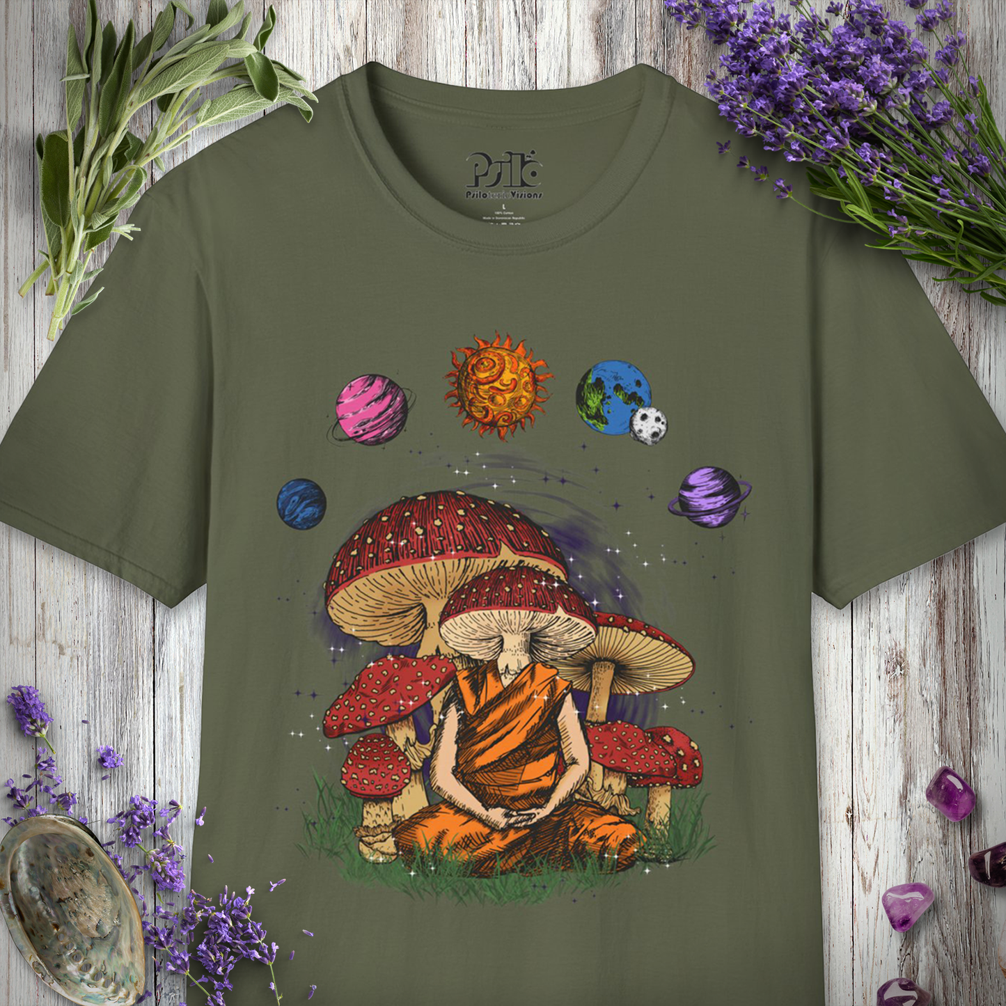 Buddhist Mushroom Head T-SHIRT