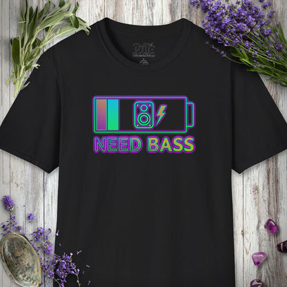 "Battery Low Need Bass" T-SHIRT