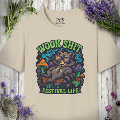"Wook Life Raccoon" T-SHIRT