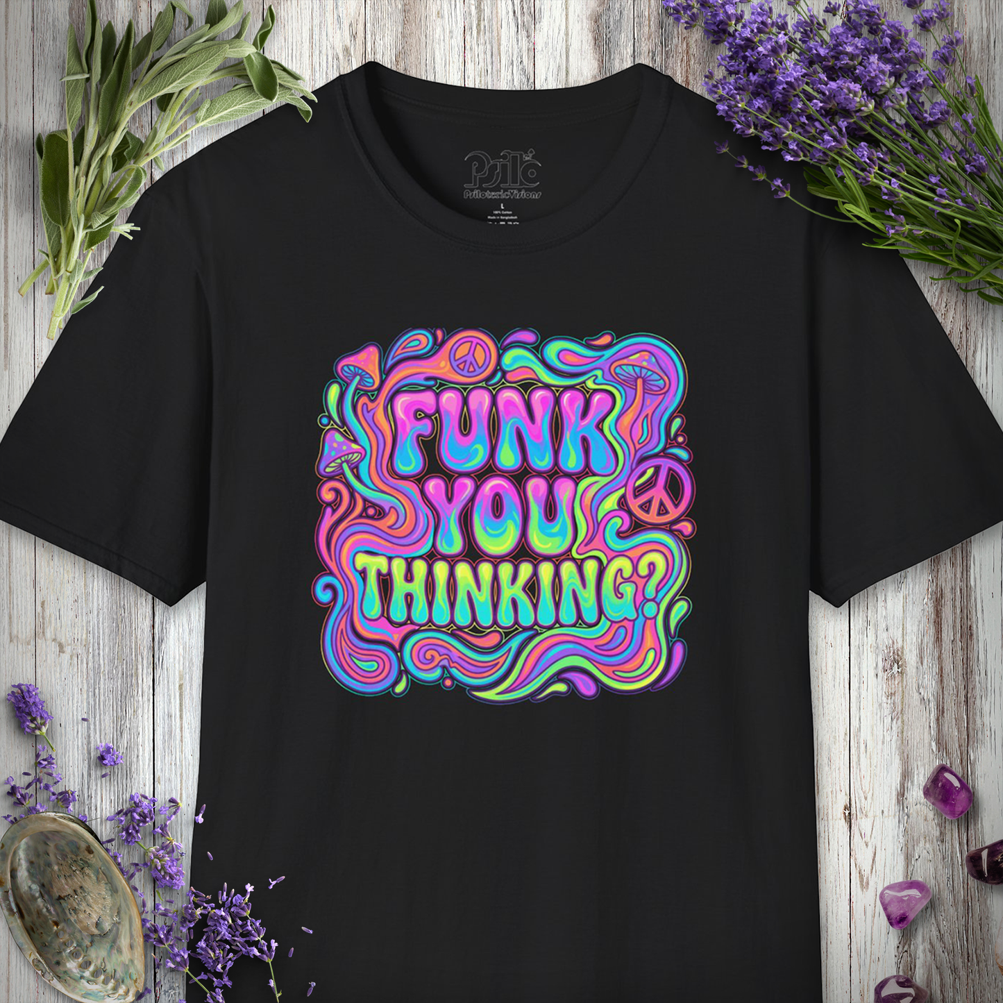 "Funk You Thinking (Pastel Neon)" T-SHIRT