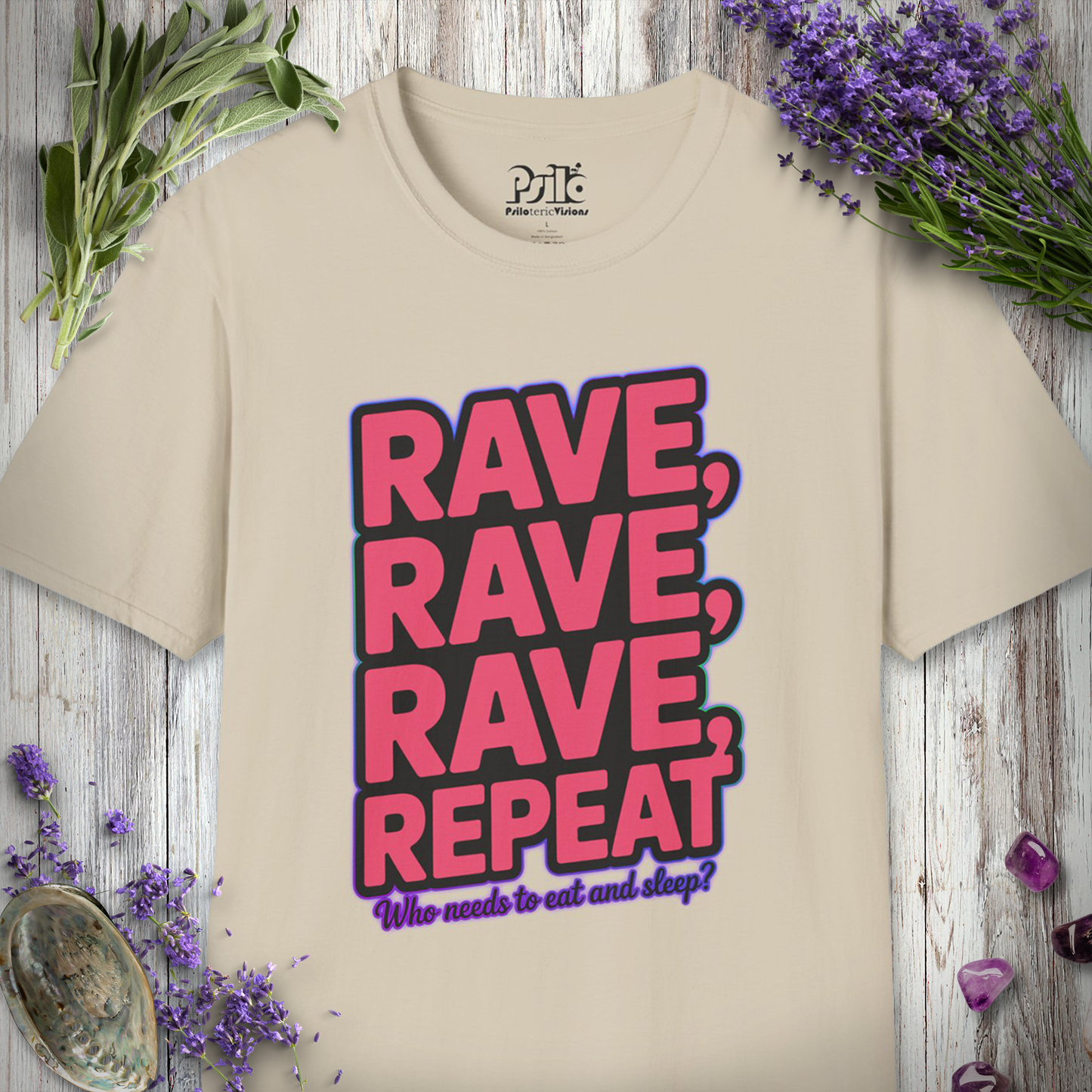 "Rave Rave Rave Repeat" T-SHIRT
