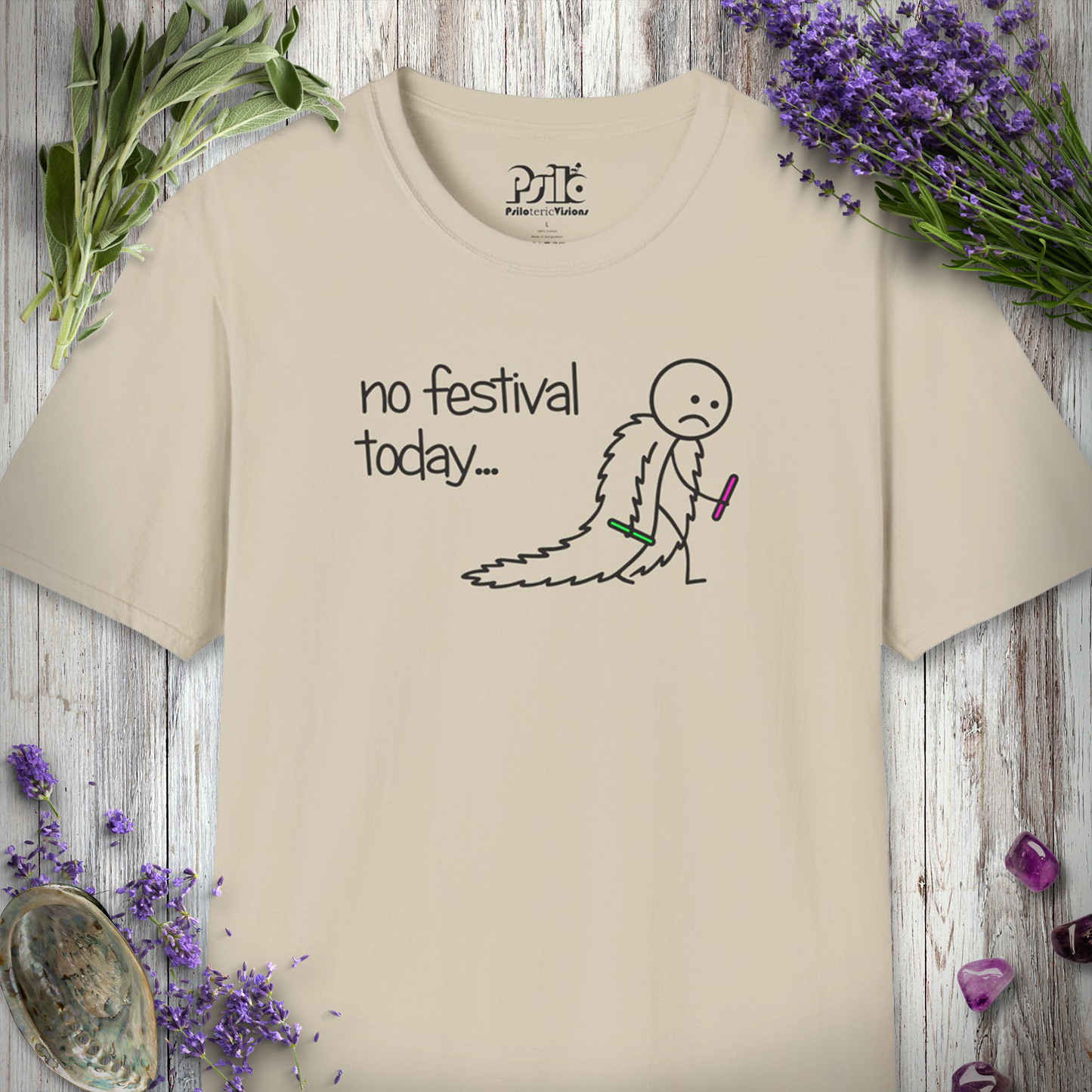 "No Festival Today - Fur Coat" T-SHIRT