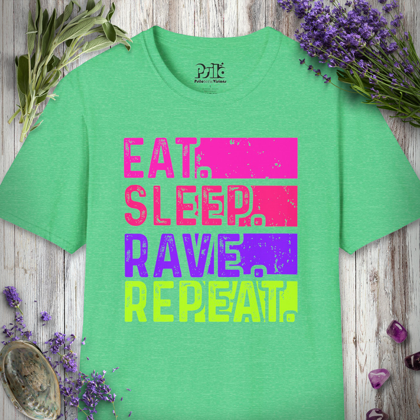 "Eat Sleep Rave Repeat Grunge" T-SHIRT