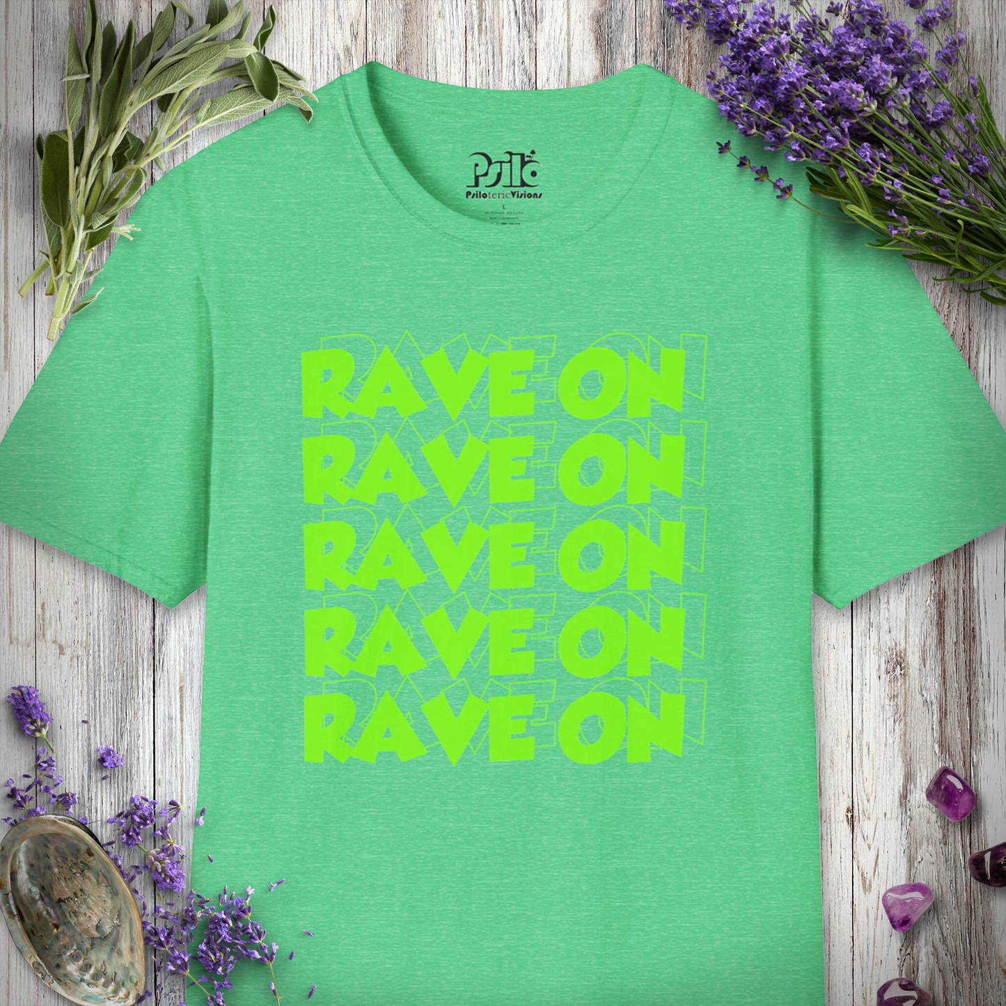 "Rave On Green" T-SHIRT