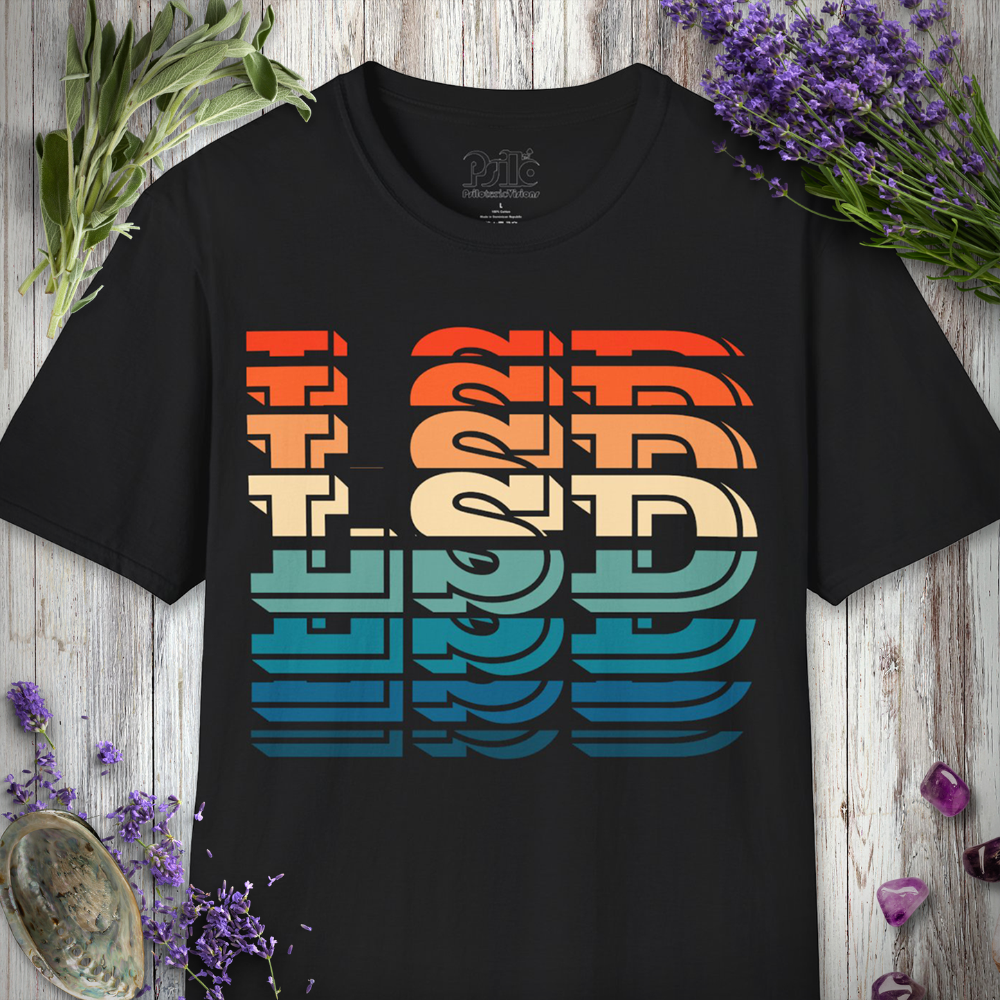 LSD Text Effect T-Shirt