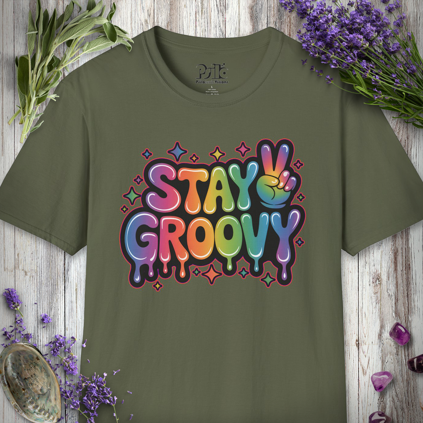 "Stay Groovy" T-SHIRT
