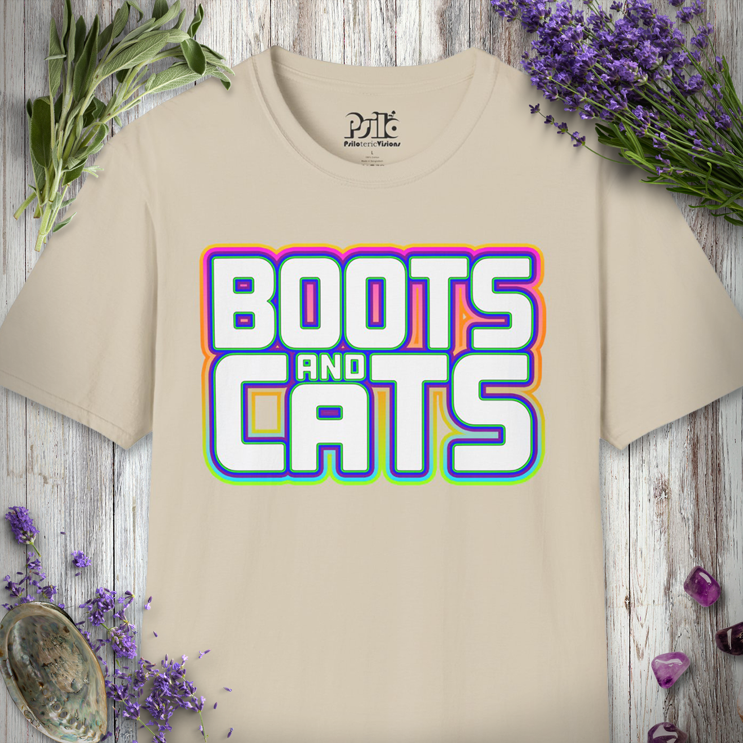 "Boots and Cats (Bold)" T-SHIRT