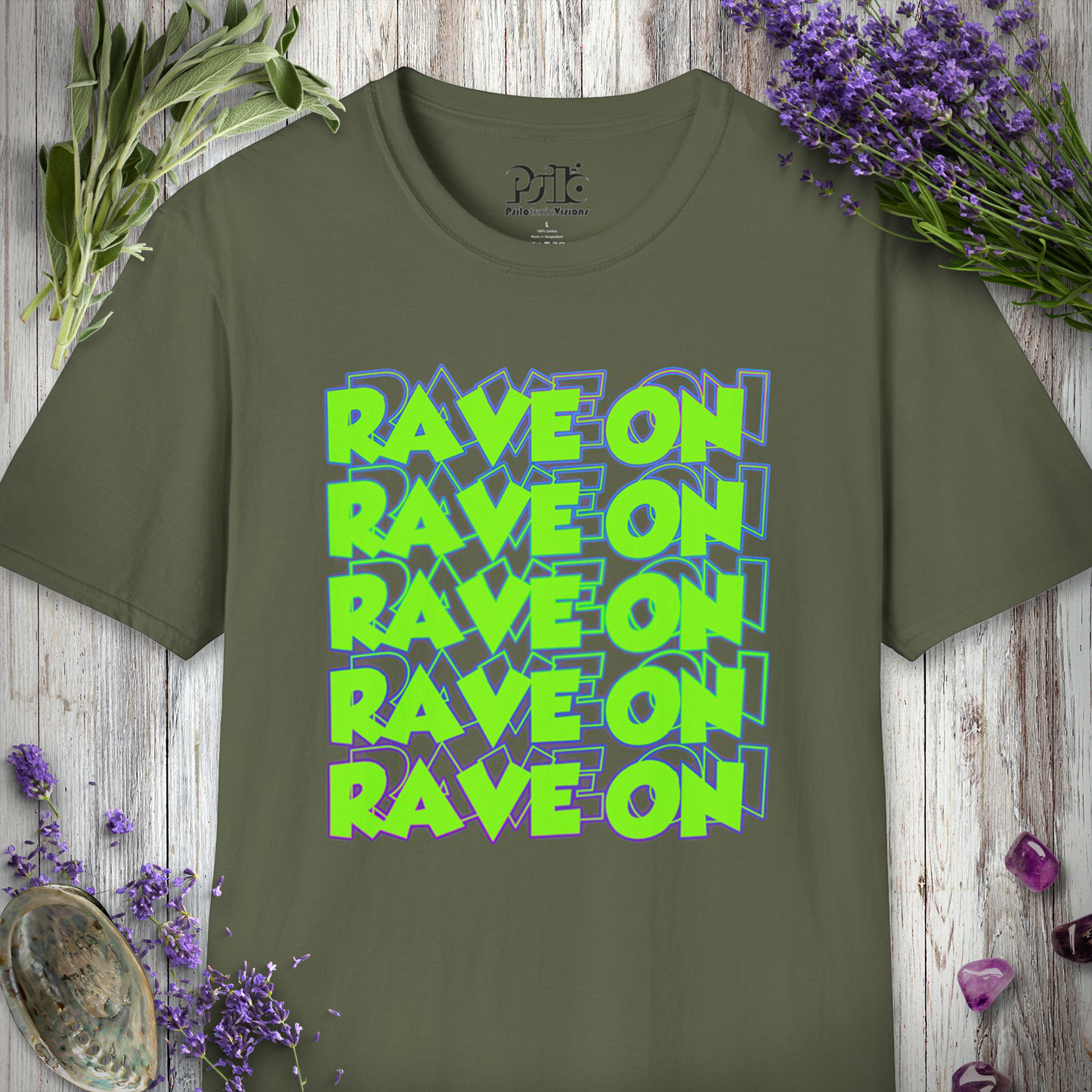 "Rave On Green V2" T-SHIRT
