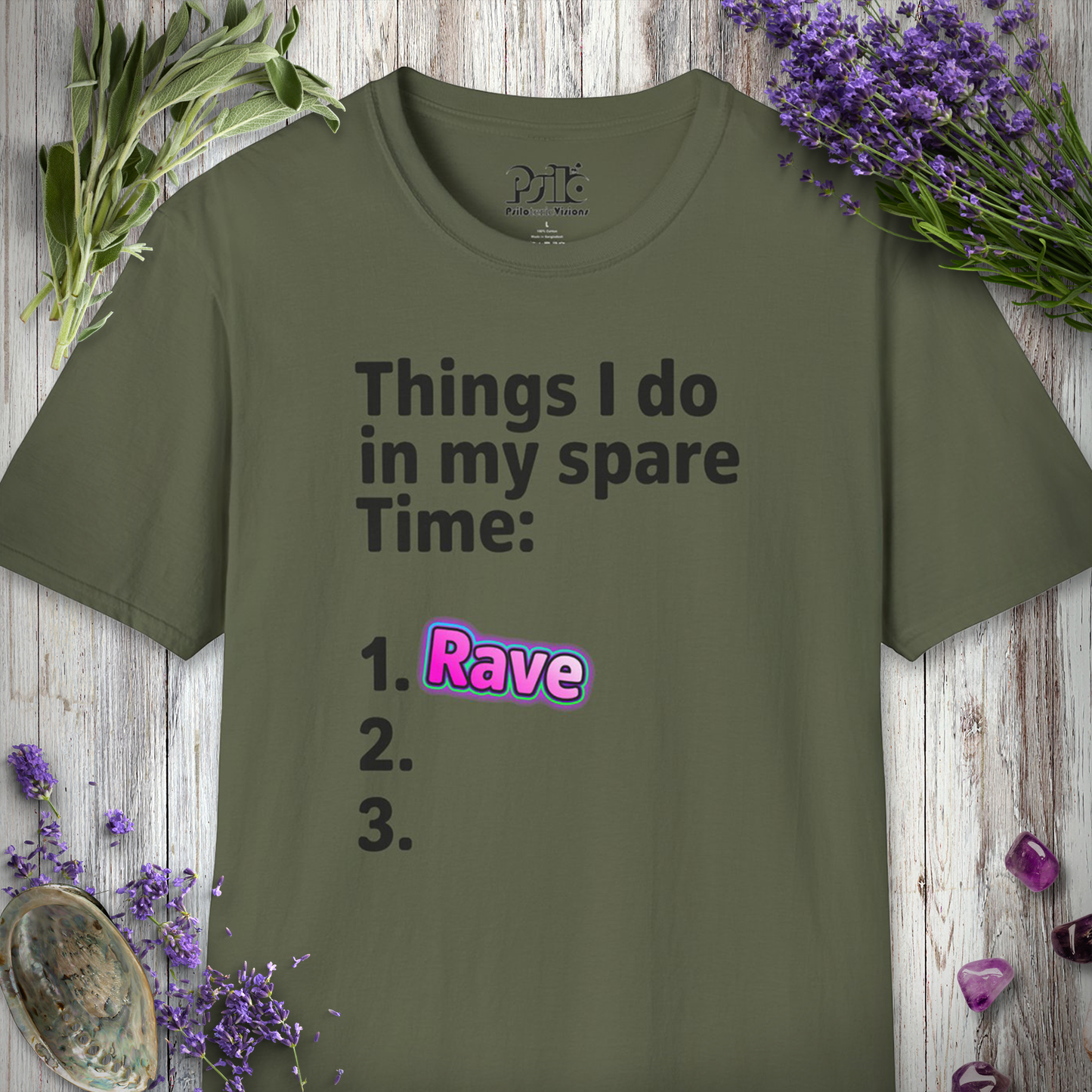 "Spare Time - Rave" T-SHIRT