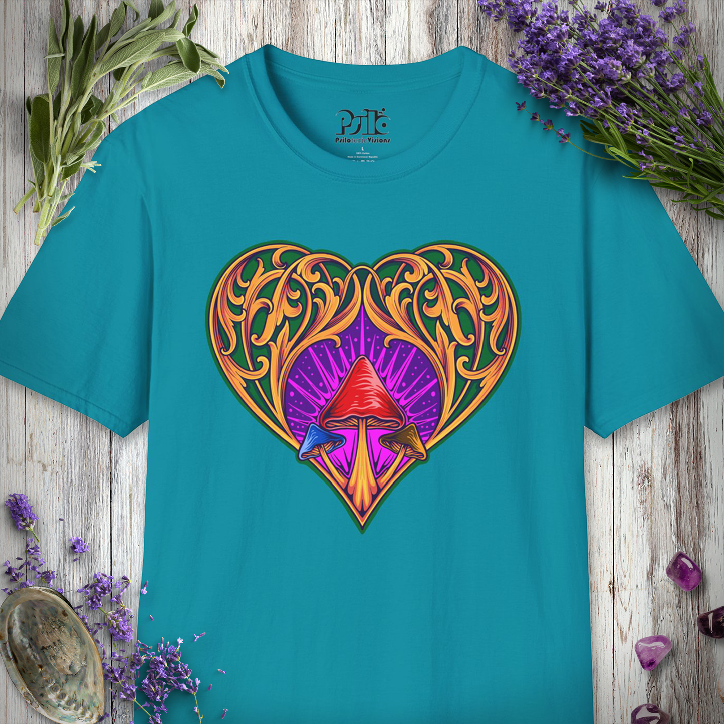 Mushroom Heart Ornament T-SHIRT