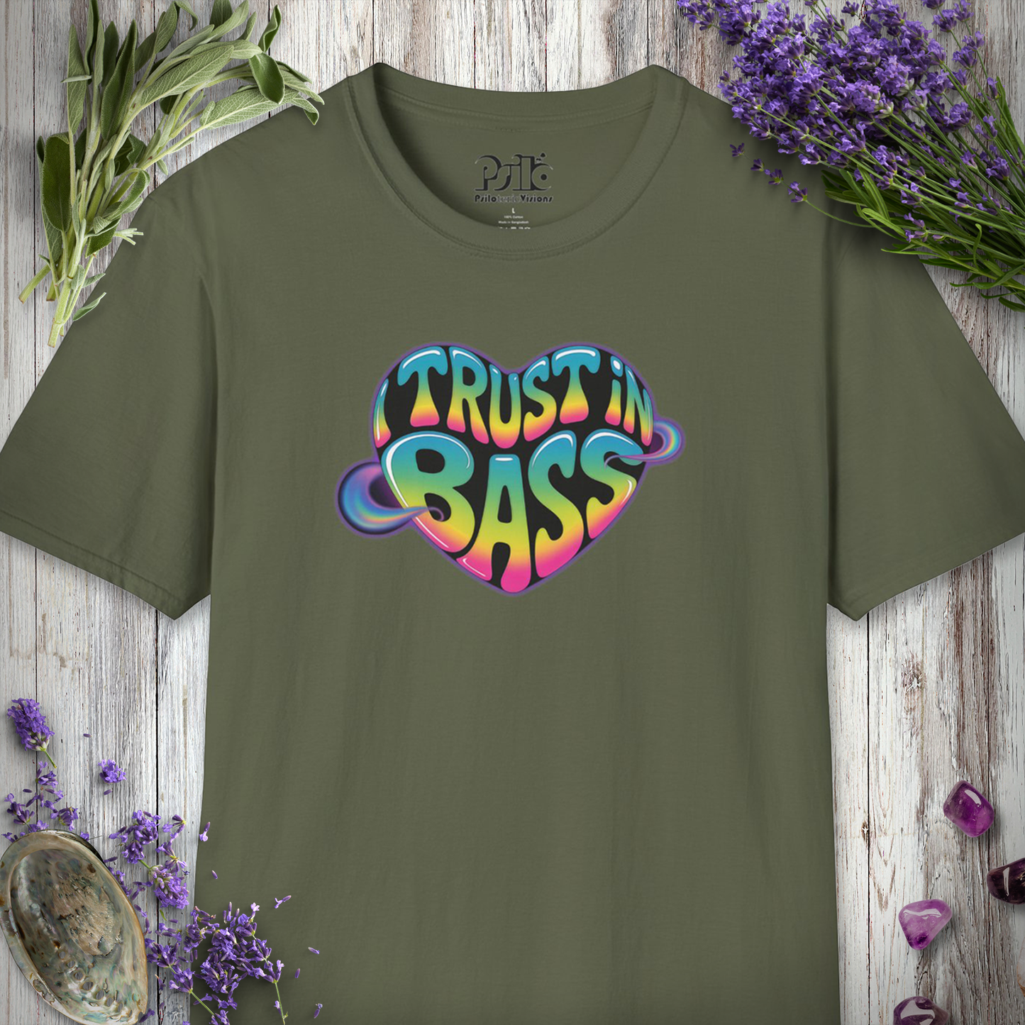 "I Trust In Bass Heart" T-SHIRT