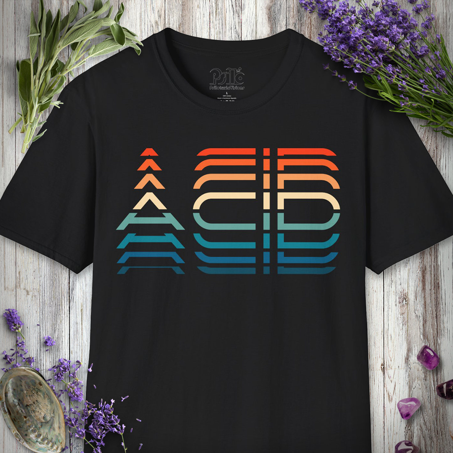 Acid Text Effect T-Shirt