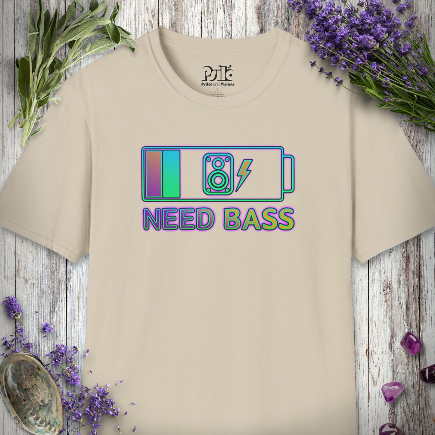 "Battery Low Need Bass" T-SHIRT