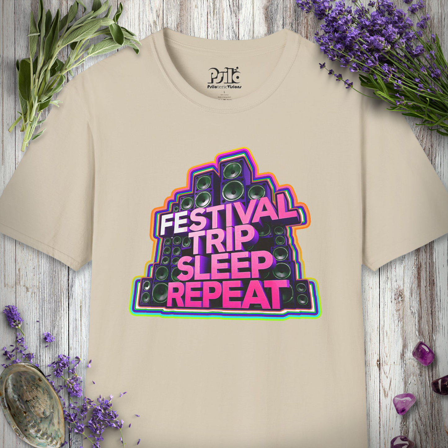 "Festival Trip Sleep Repeat" T-SHIRT