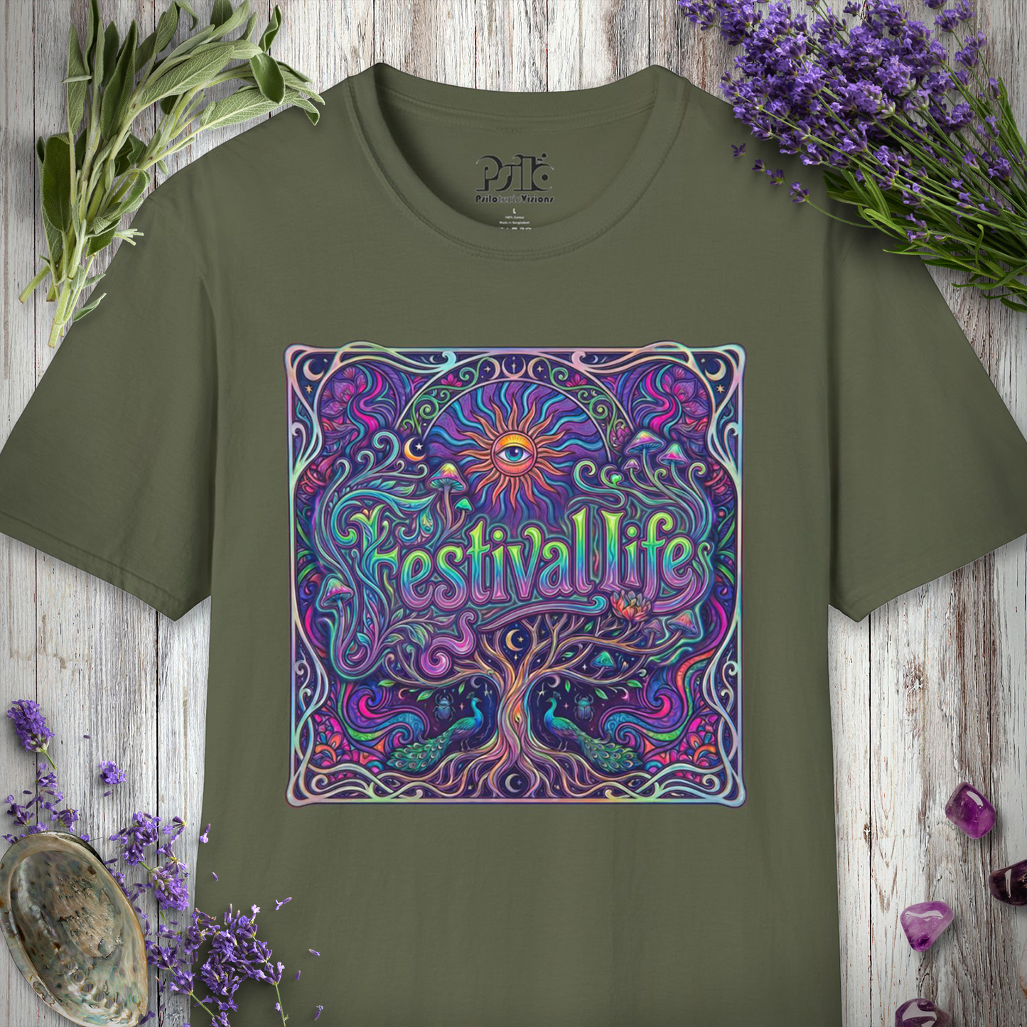 "Festival Life Art Nouveau" T-SHIRT