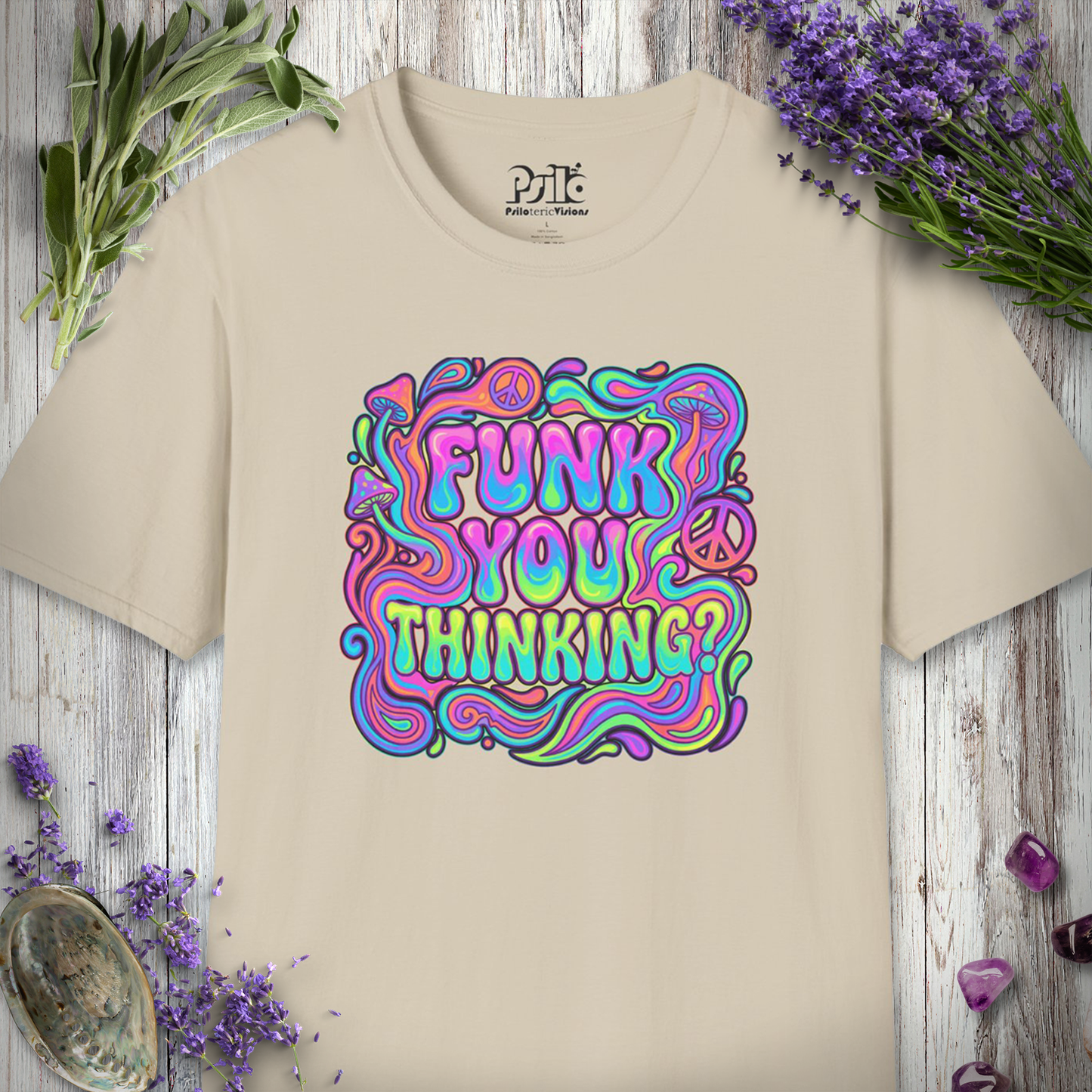 "Funk You Thinking (Pastel Neon)" T-SHIRT