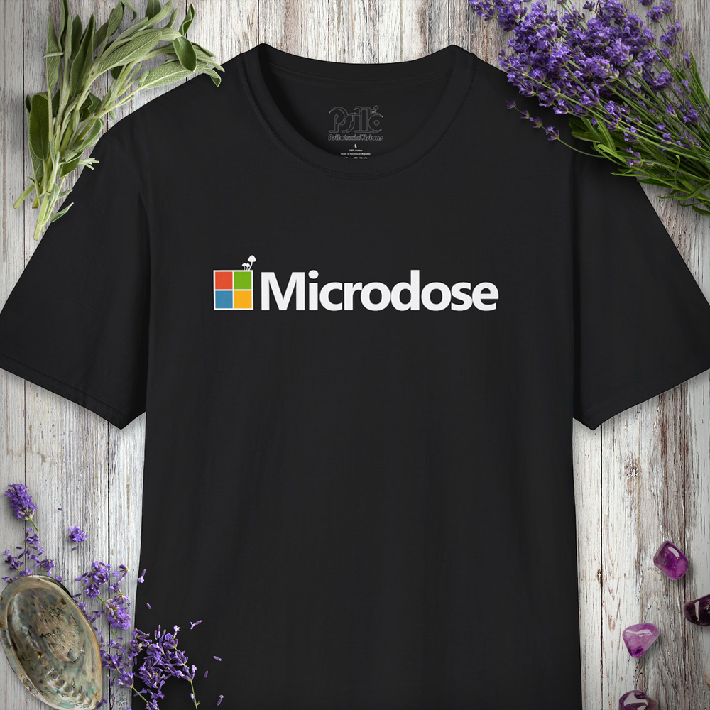 Microdose w/ Mushies T-SHIRT *