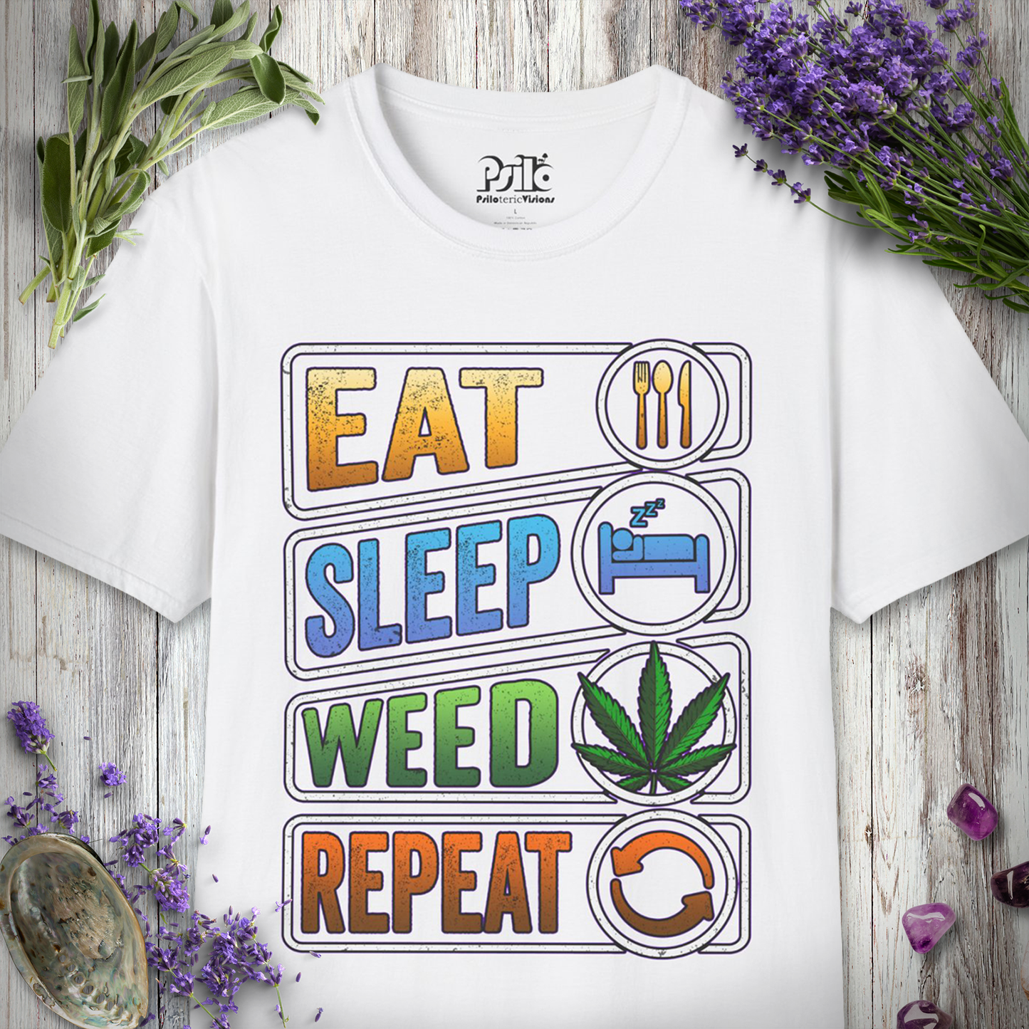 Weed Repeat T-SHIRT