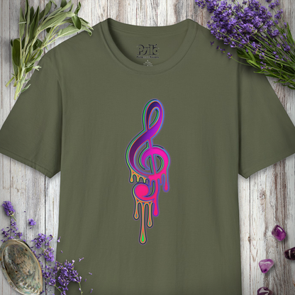 "Melting Treble Clef" T-SHIRT
