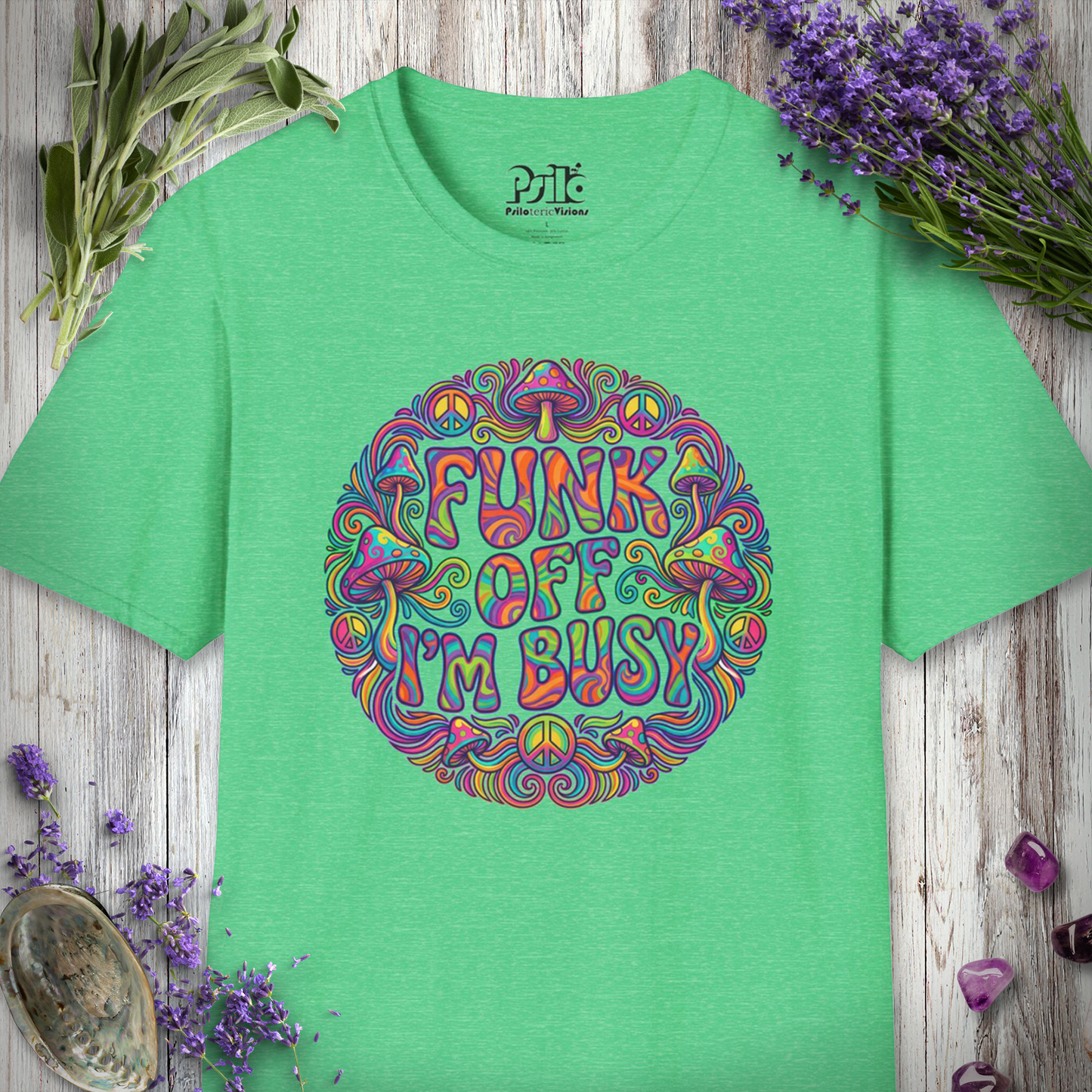 "Funk Off I'm Busy (Circle)" T-SHIRT