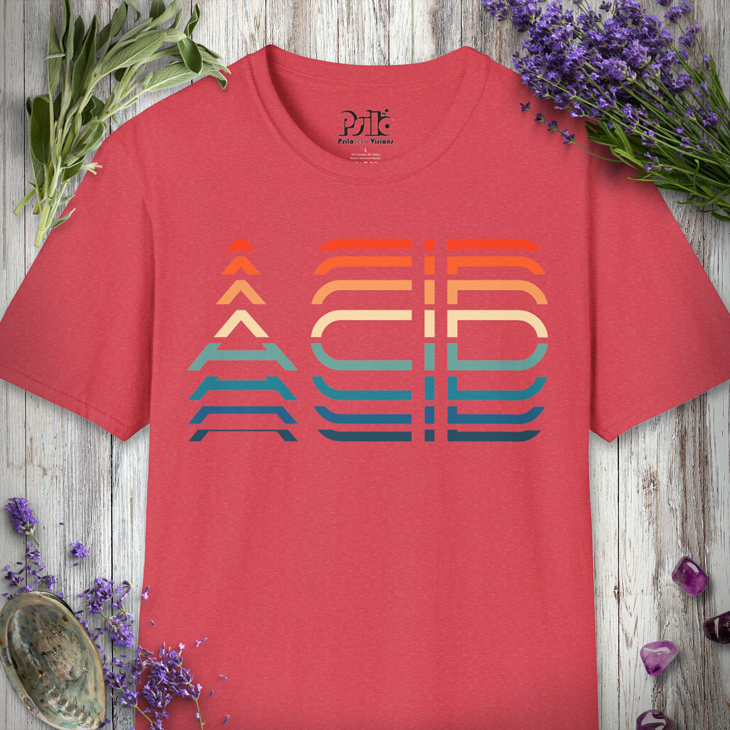 Acid Text Effect T-Shirt