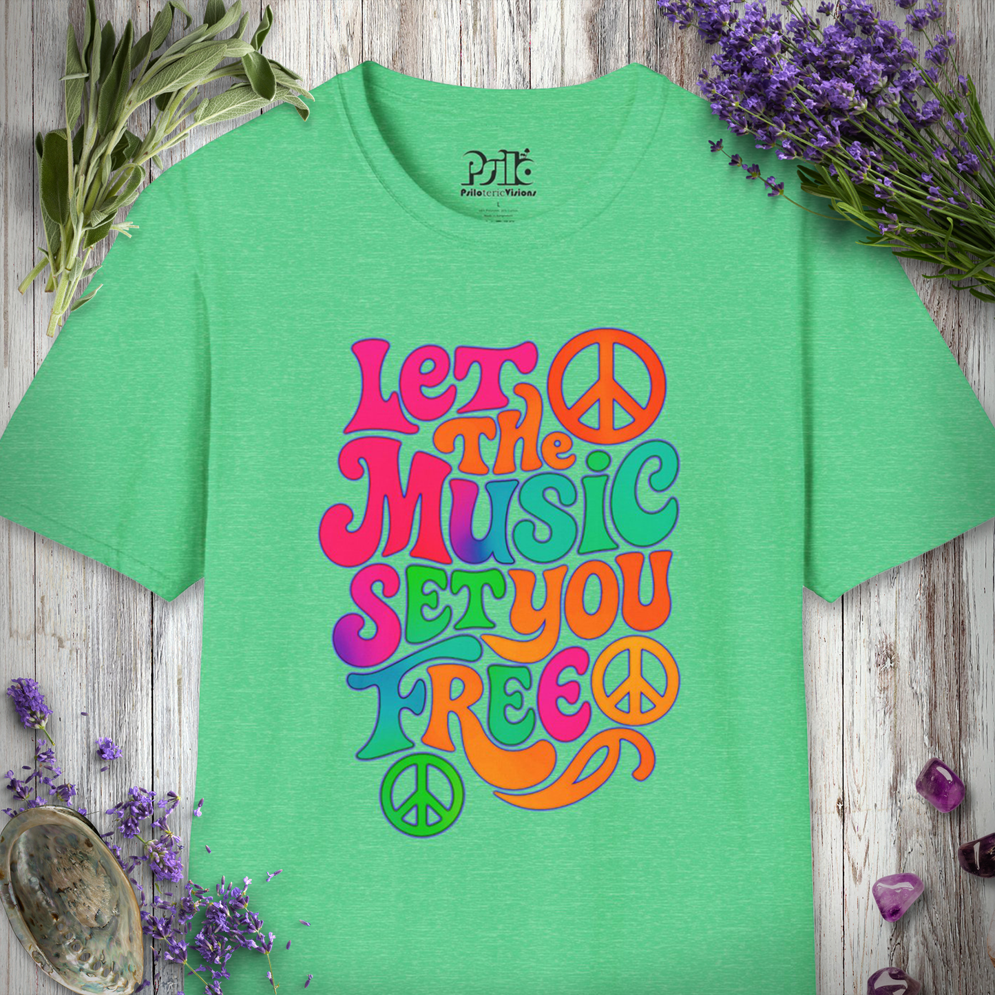 "Let The Music Set You Free" T-SHIRT