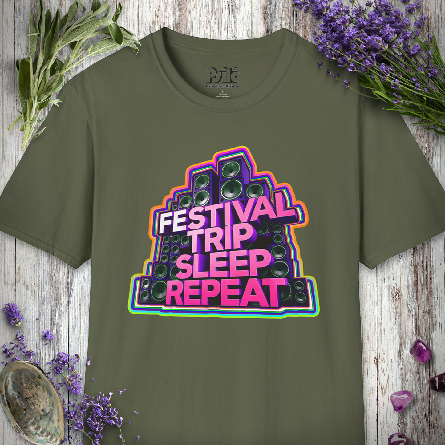 "Festival Trip Sleep Repeat" T-SHIRT