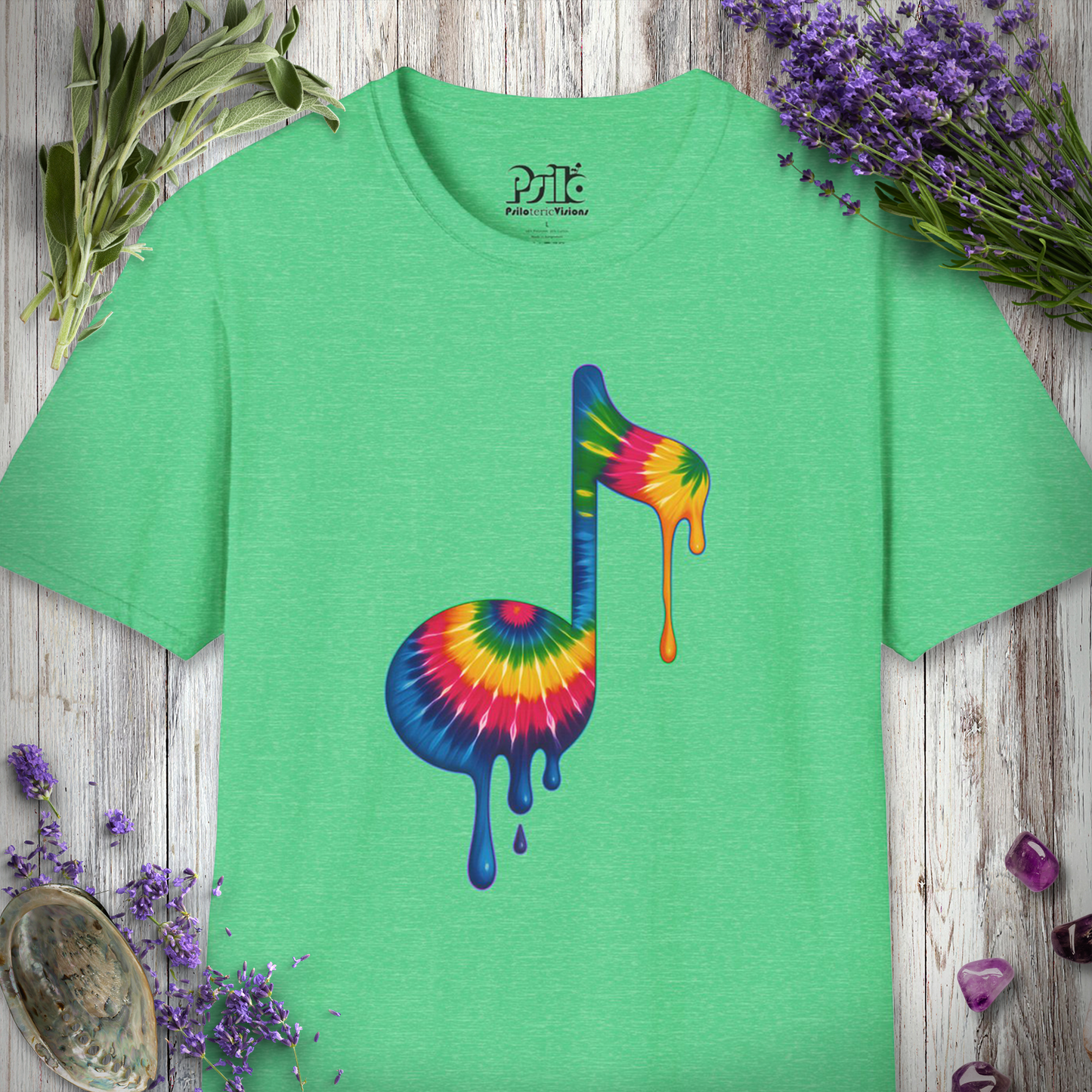 "Note the Tie-Dye" T-SHIRT