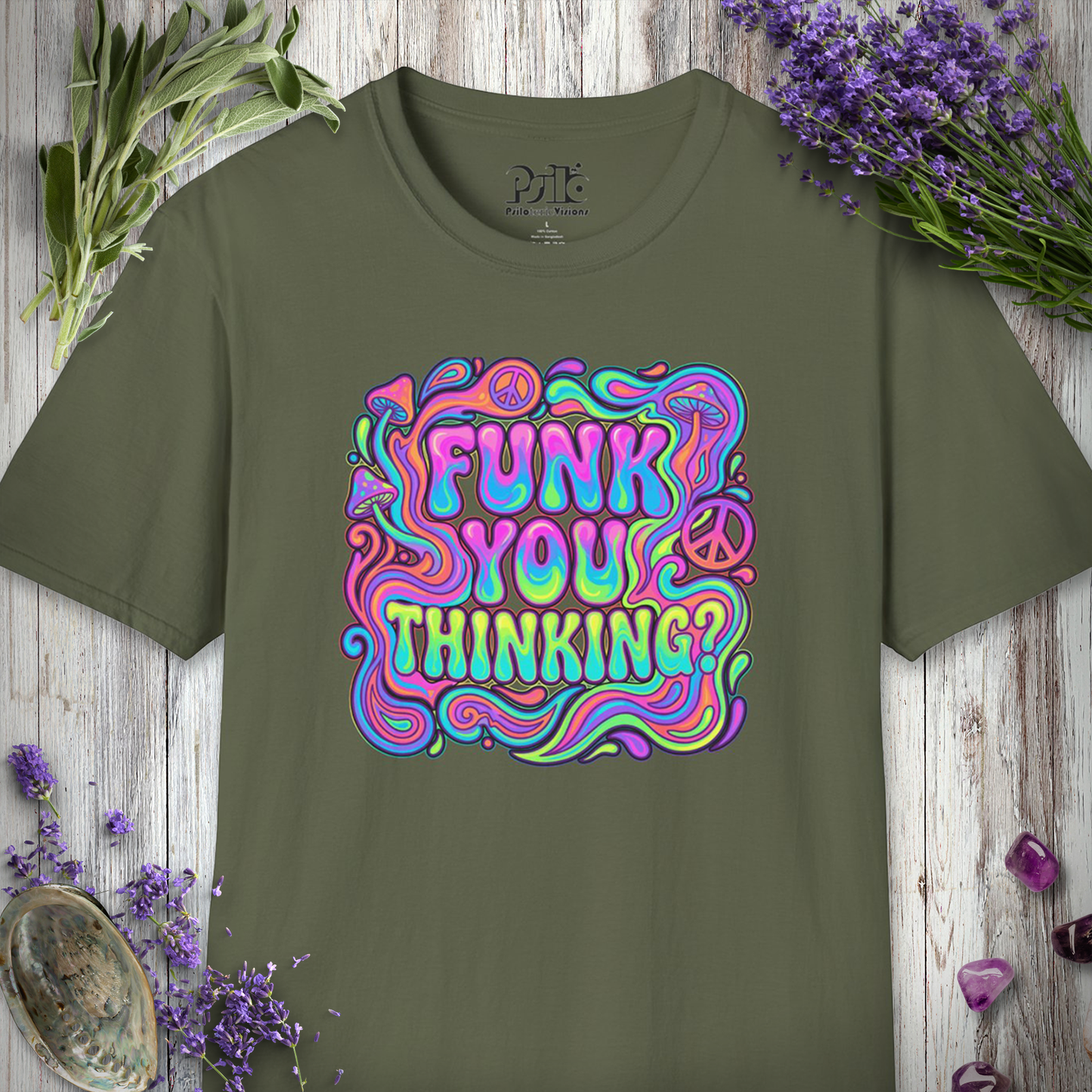 "Funk You Thinking (Pastel Neon)" T-SHIRT