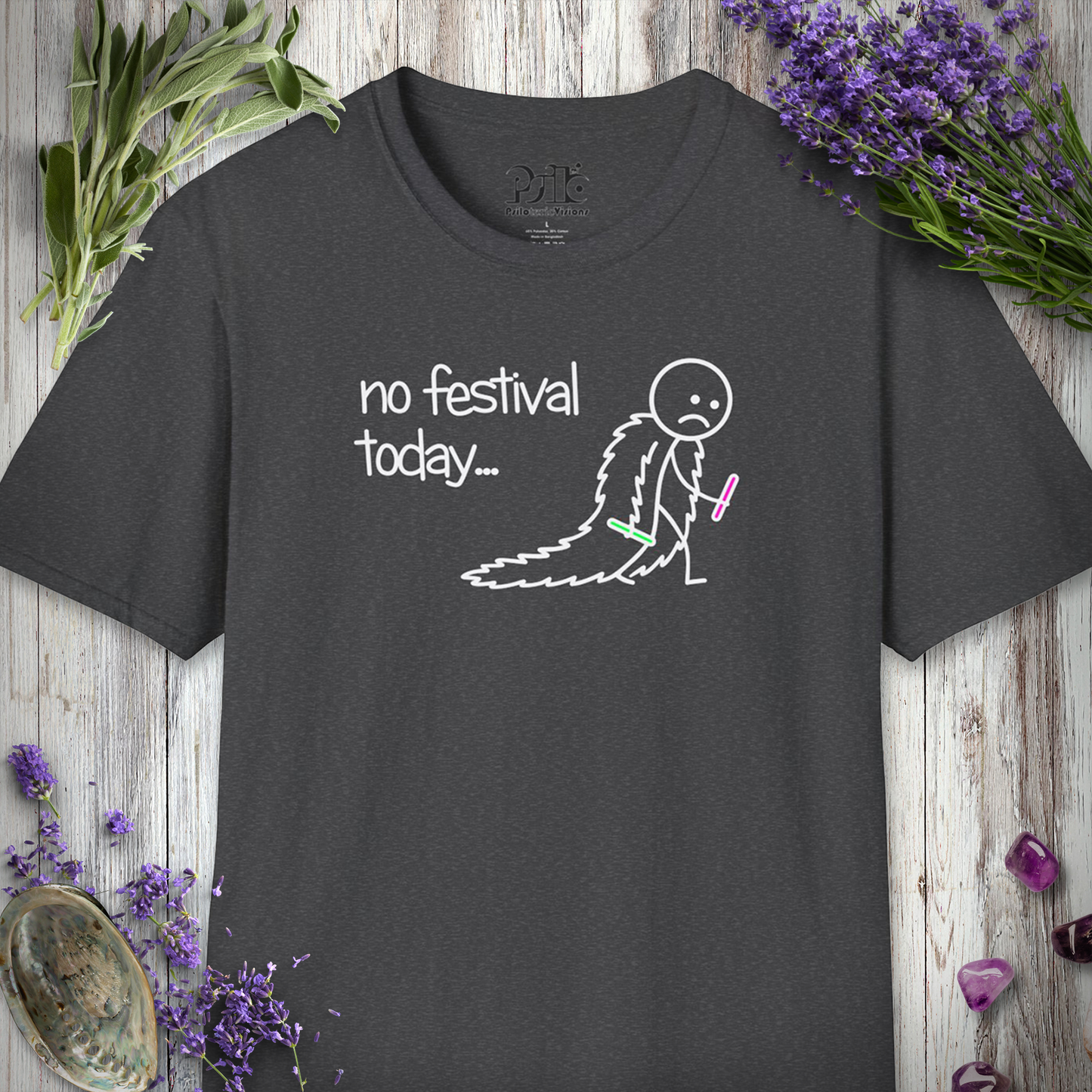 "No Festival Today - Fur Coat" T-SHIRT