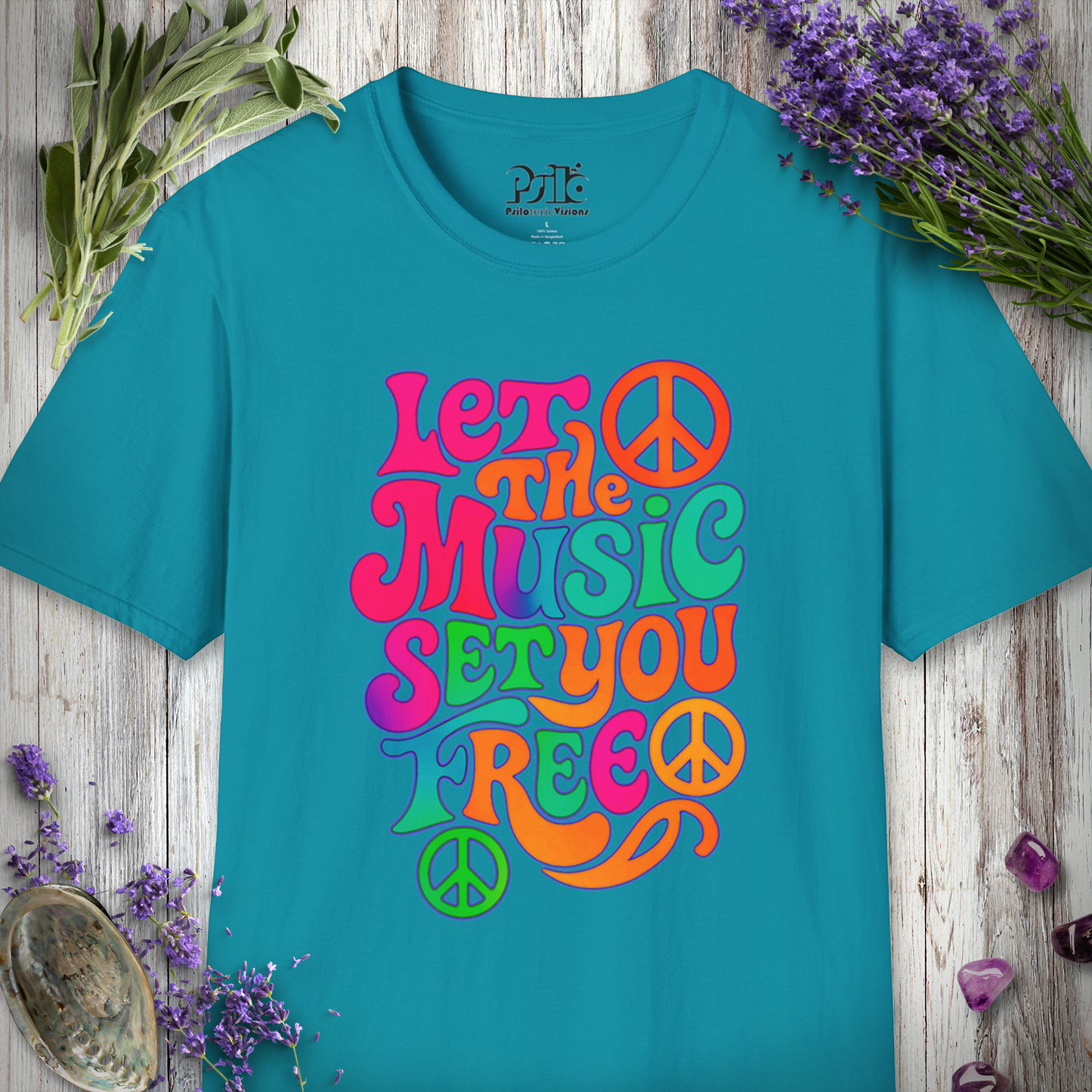 "Let The Music Set You Free" T-SHIRT