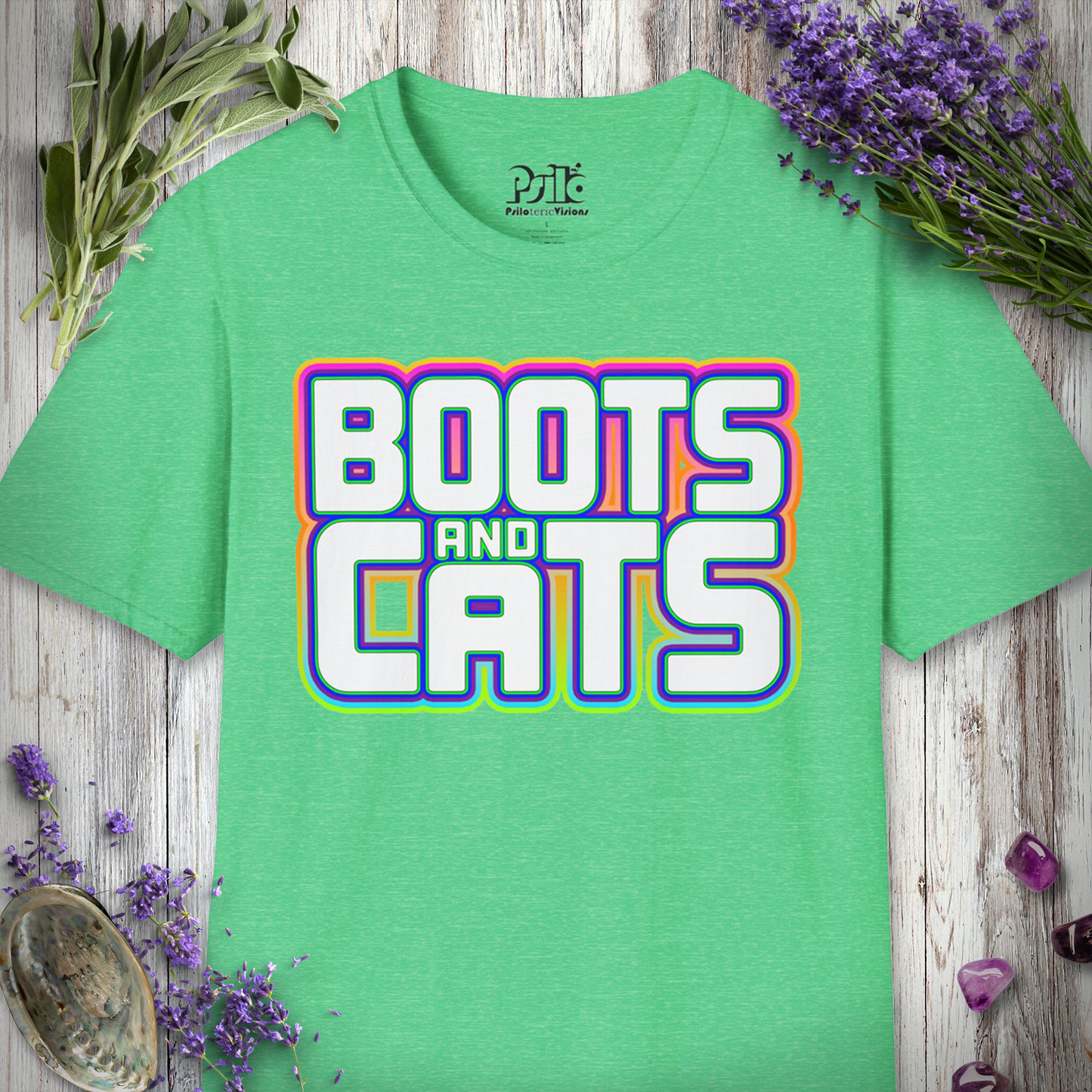 "Boots and Cats (Bold)" T-SHIRT