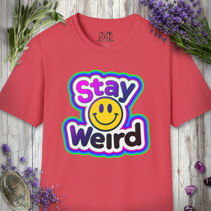 Stay Weird Smiley T-SHIRT