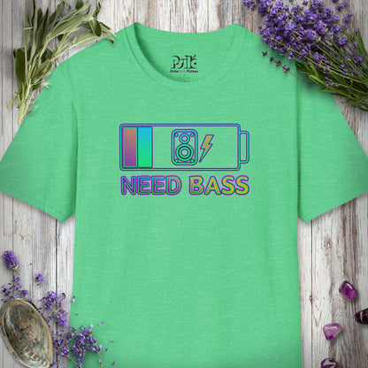 "Battery Low Need Bass" T-SHIRT
