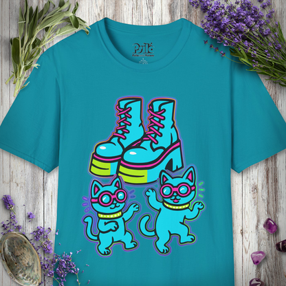 "Boots and Cats (Blue)" T-SHIRT