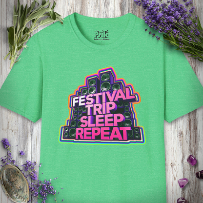 "Festival Trip Sleep Repeat" T-SHIRT