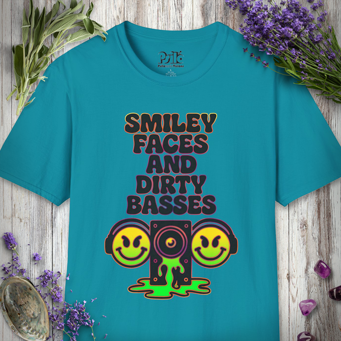 "Smiley Faces & Dirty Basses" T-SHIRT