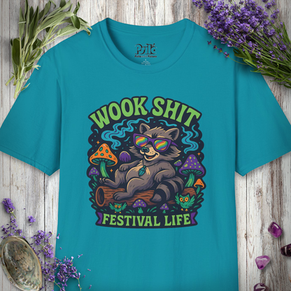 "Wook Life Raccoon" T-SHIRT