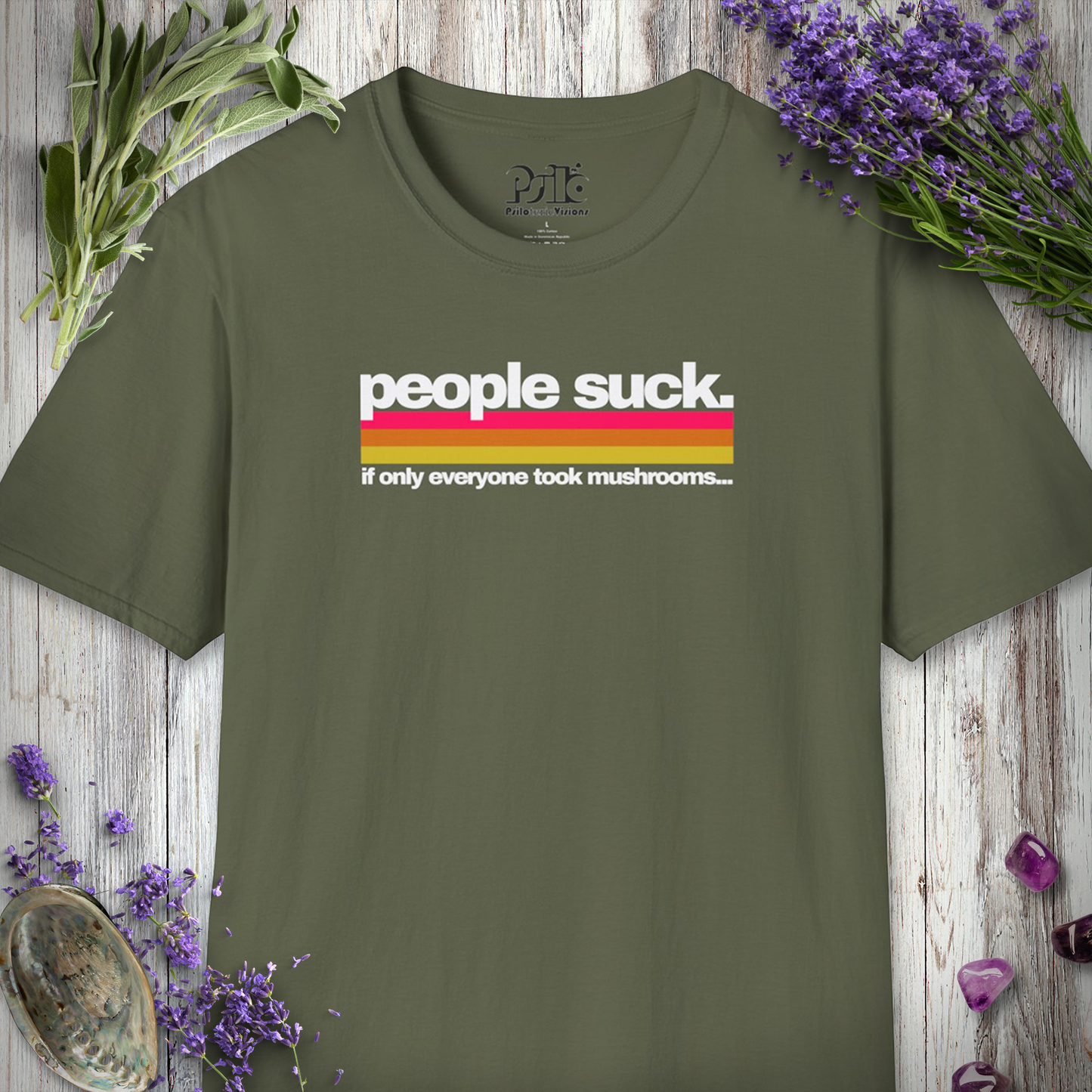 People Suck - Take Mushrooms T-SHIRT