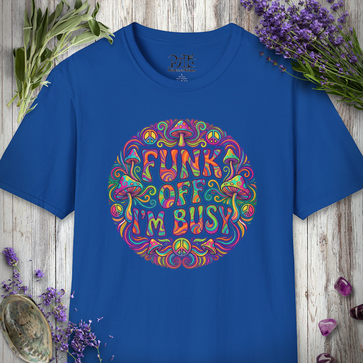 "Funk Off I'm Busy (Circle)" T-SHIRT