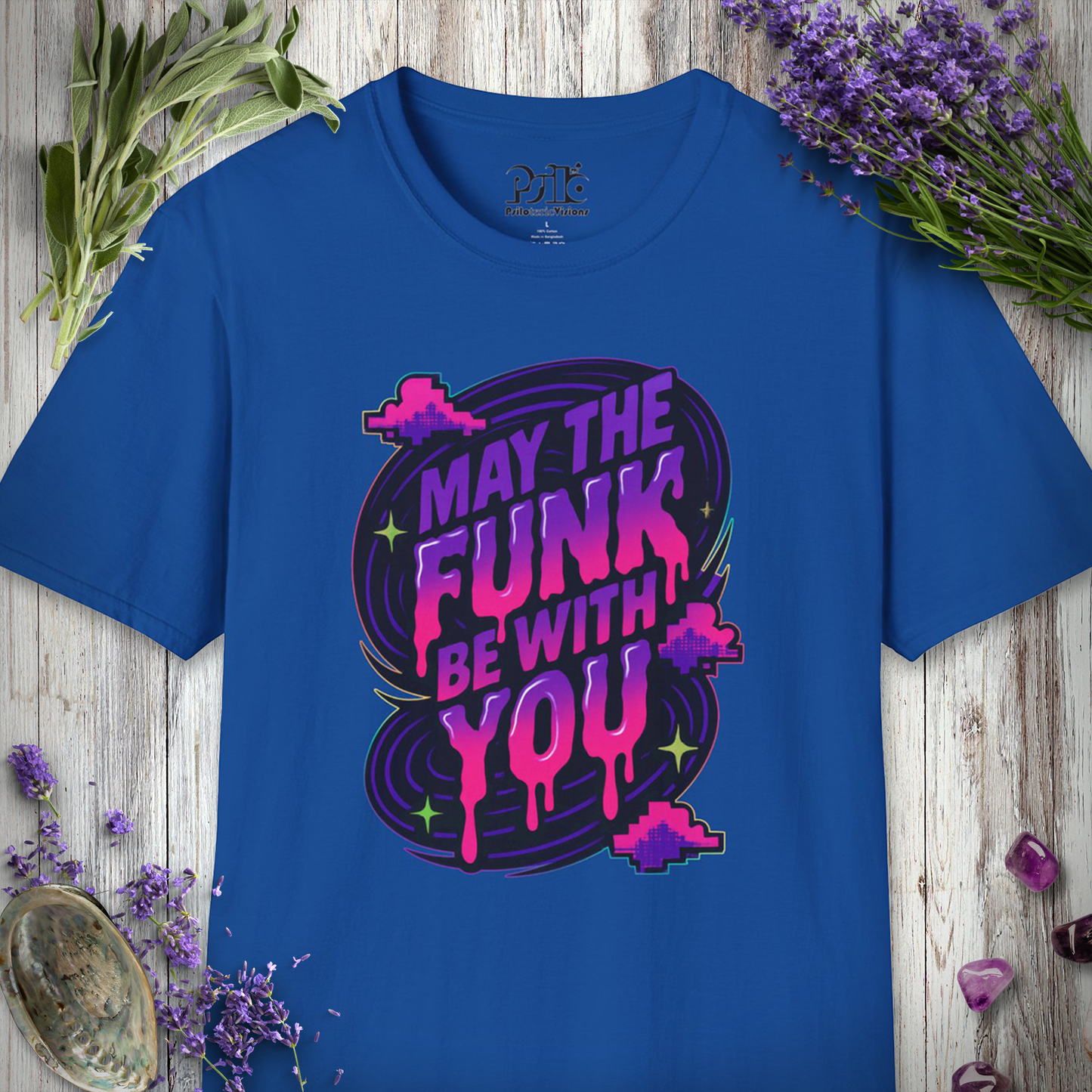 "Funk Be With You - 8 Bit Clouds" T-SHIRT