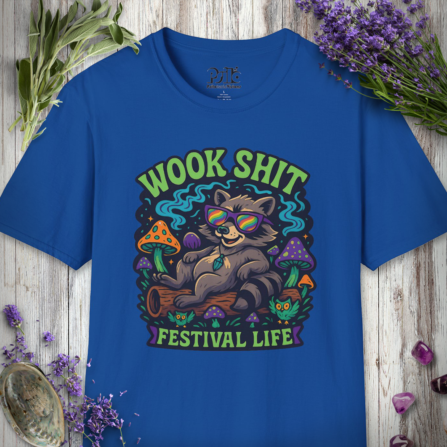 "Wook Life Raccoon" T-SHIRT