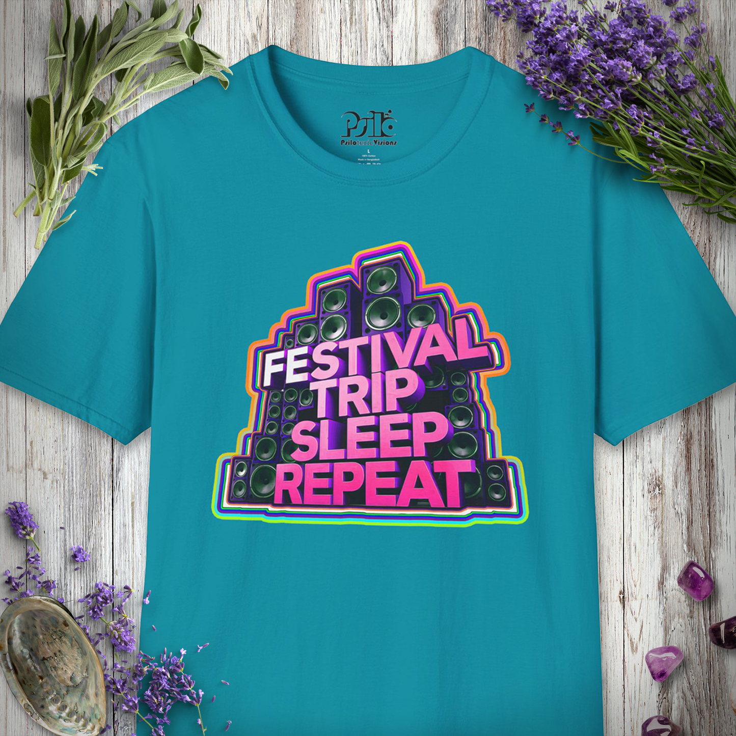 "Festival Trip Sleep Repeat" T-SHIRT