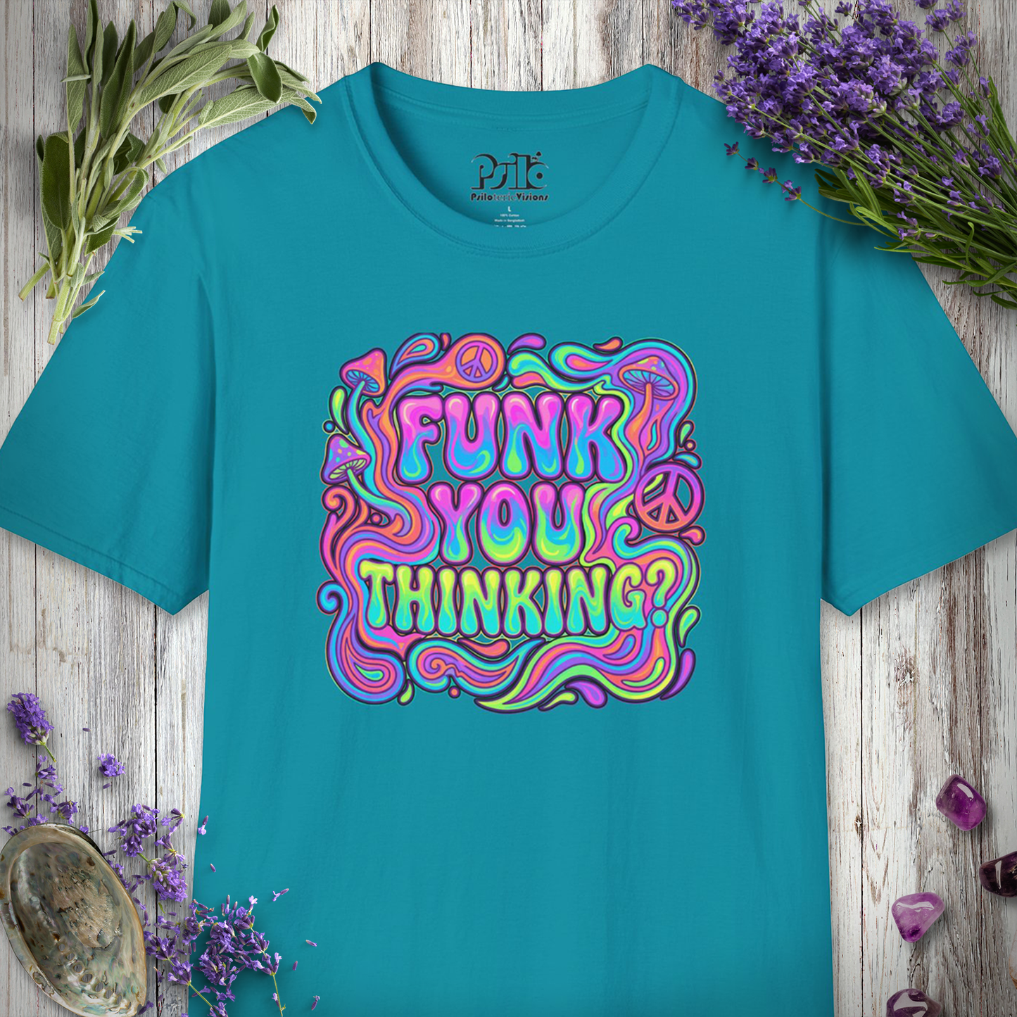 "Funk You Thinking (Pastel Neon)" T-SHIRT