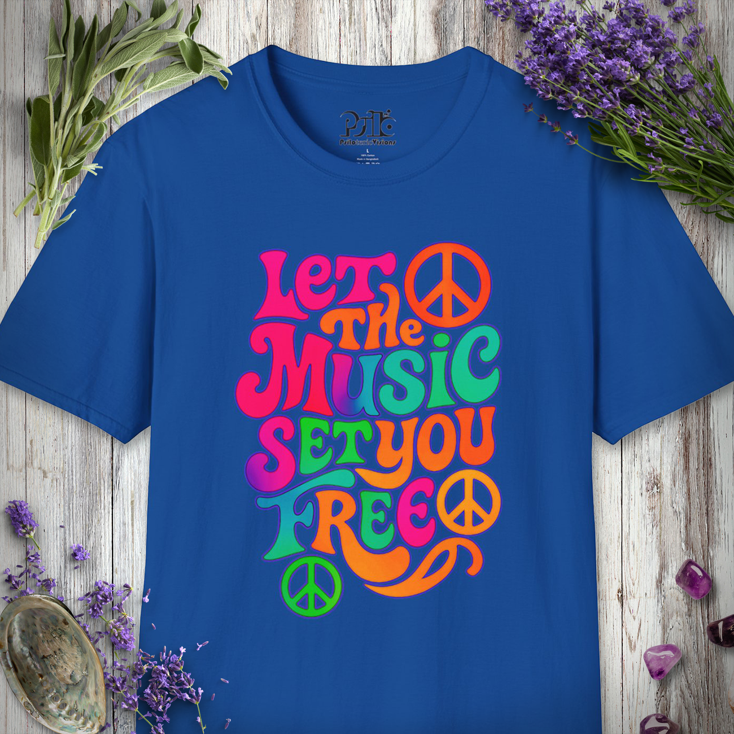 "Let The Music Set You Free" T-SHIRT