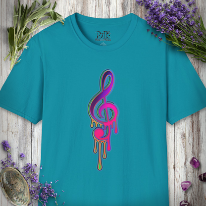 "Melting Treble Clef" T-SHIRT
