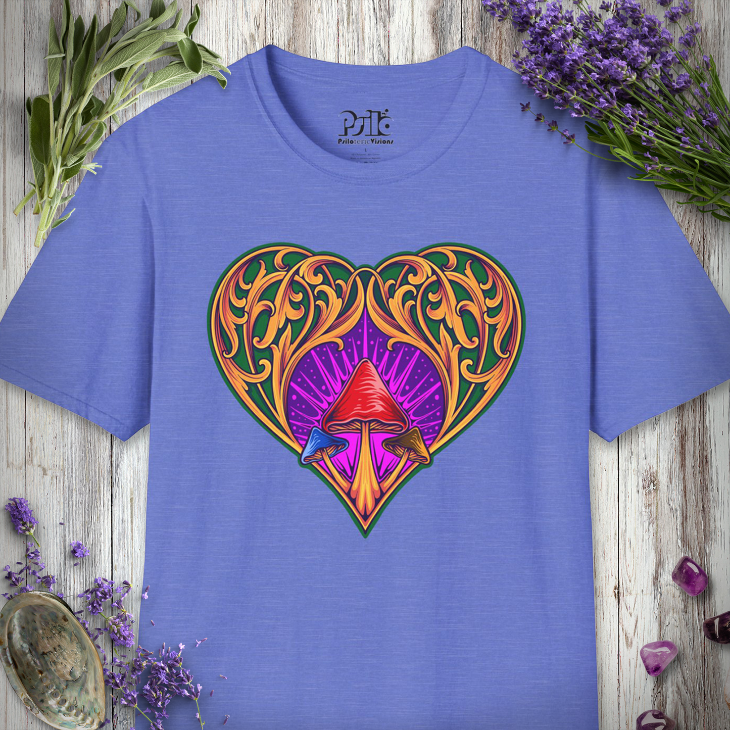 Mushroom Heart Ornament T-SHIRT