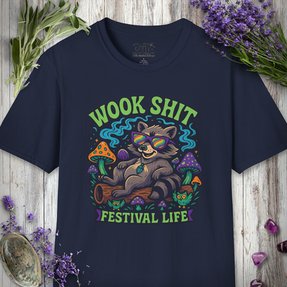 "Wook Life Raccoon" T-SHIRT