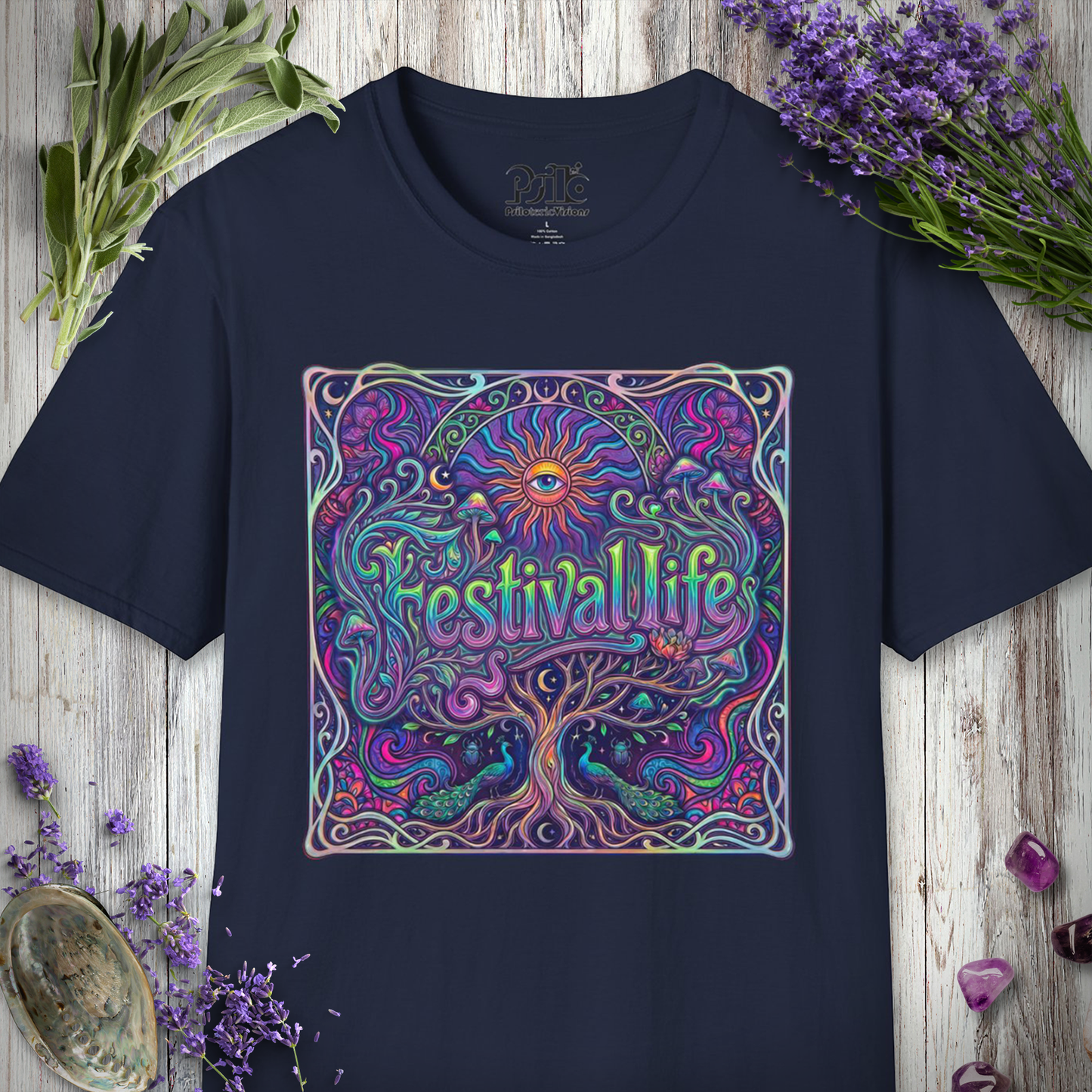 "Festival Life Art Nouveau" T-SHIRT